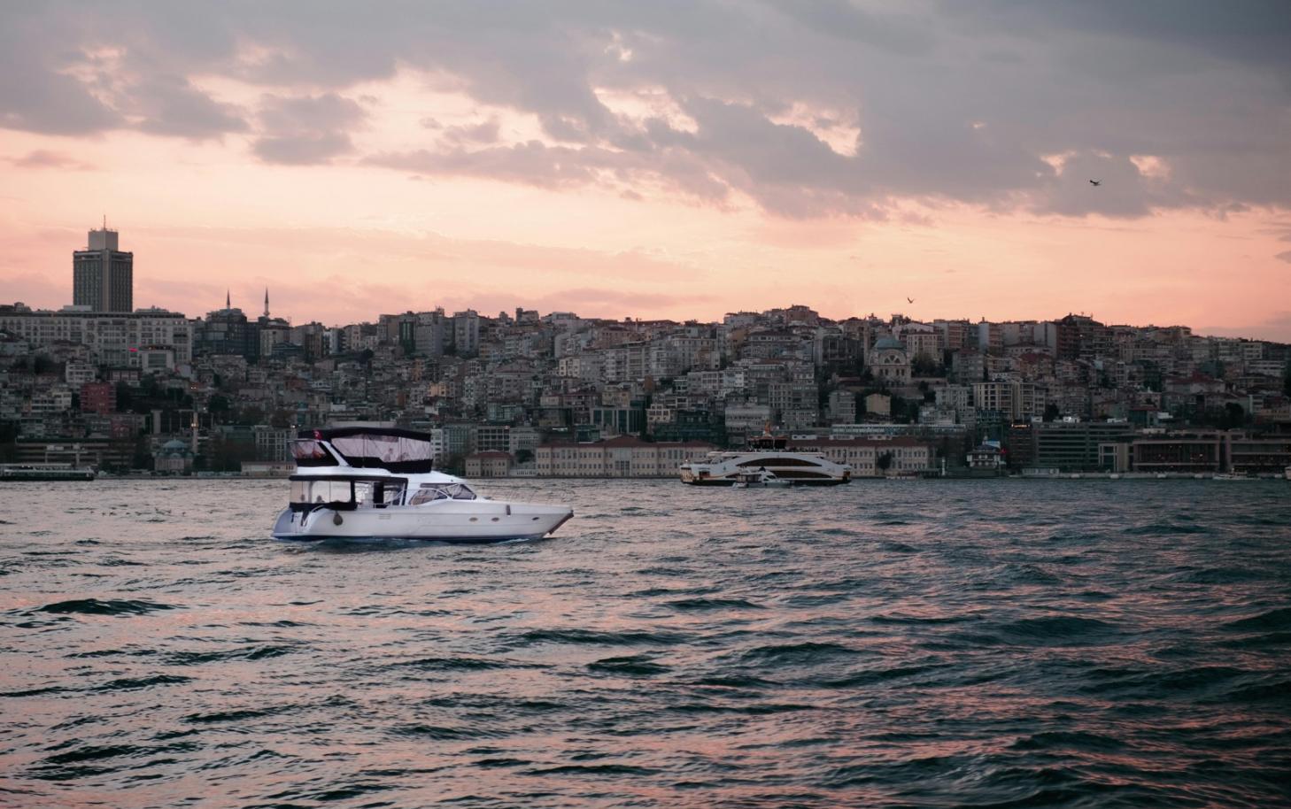 Group of travelers exploring a scenic destination together
